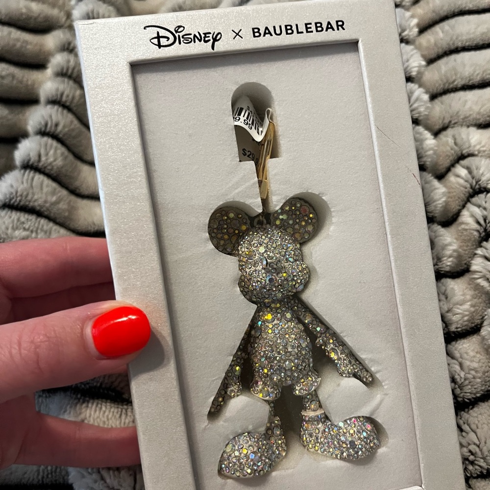 bauble bar mickey bag charm - iridescent sparkly